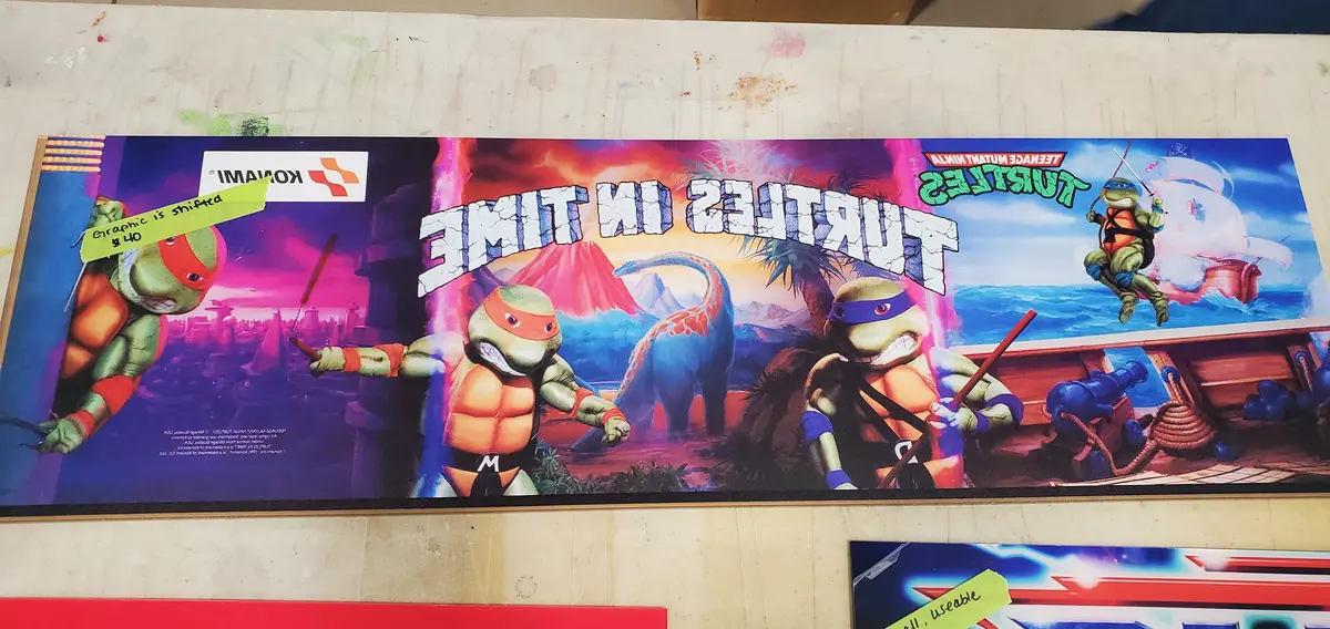 Turtles In Time Full Size Marquee- Blemishville 1