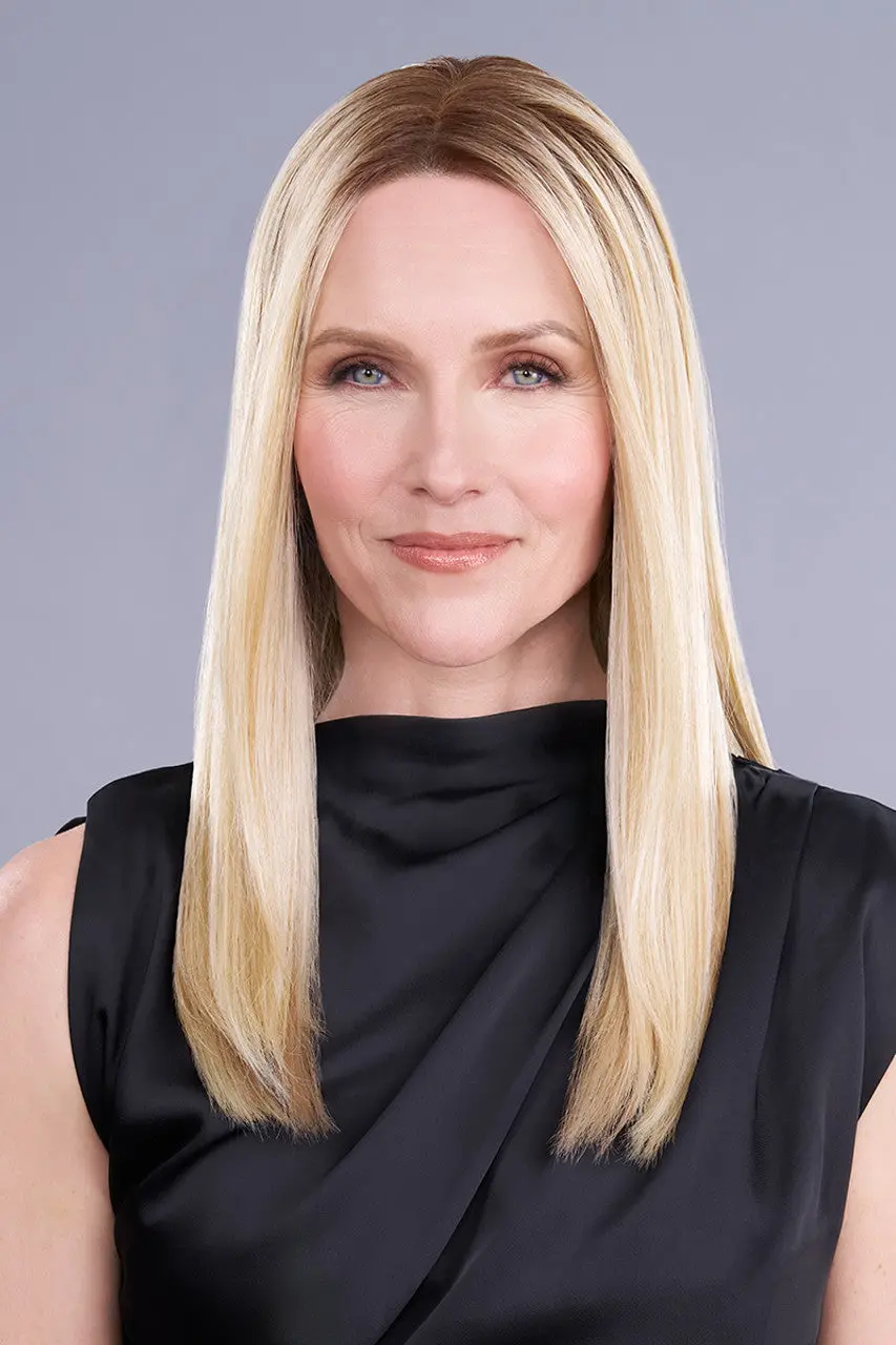 Top Trend Lace Hd Straight 18" Topper By Jon Renau | Heat Friendly Synthetic 1