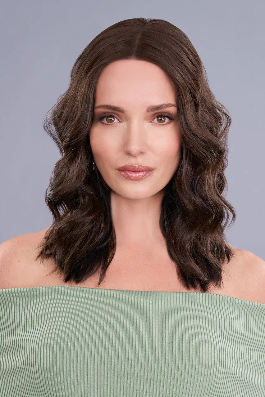 Top Trend Lace Hd Wavy 14" Topper By Jon Renau| Heat Friendly Synthetic 1