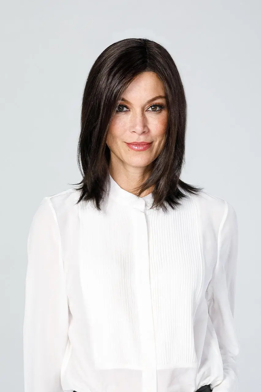 Top Coverage 12" Hair Addition By Jon Renau | Synthetic Hair Topper (Mono Top) 1