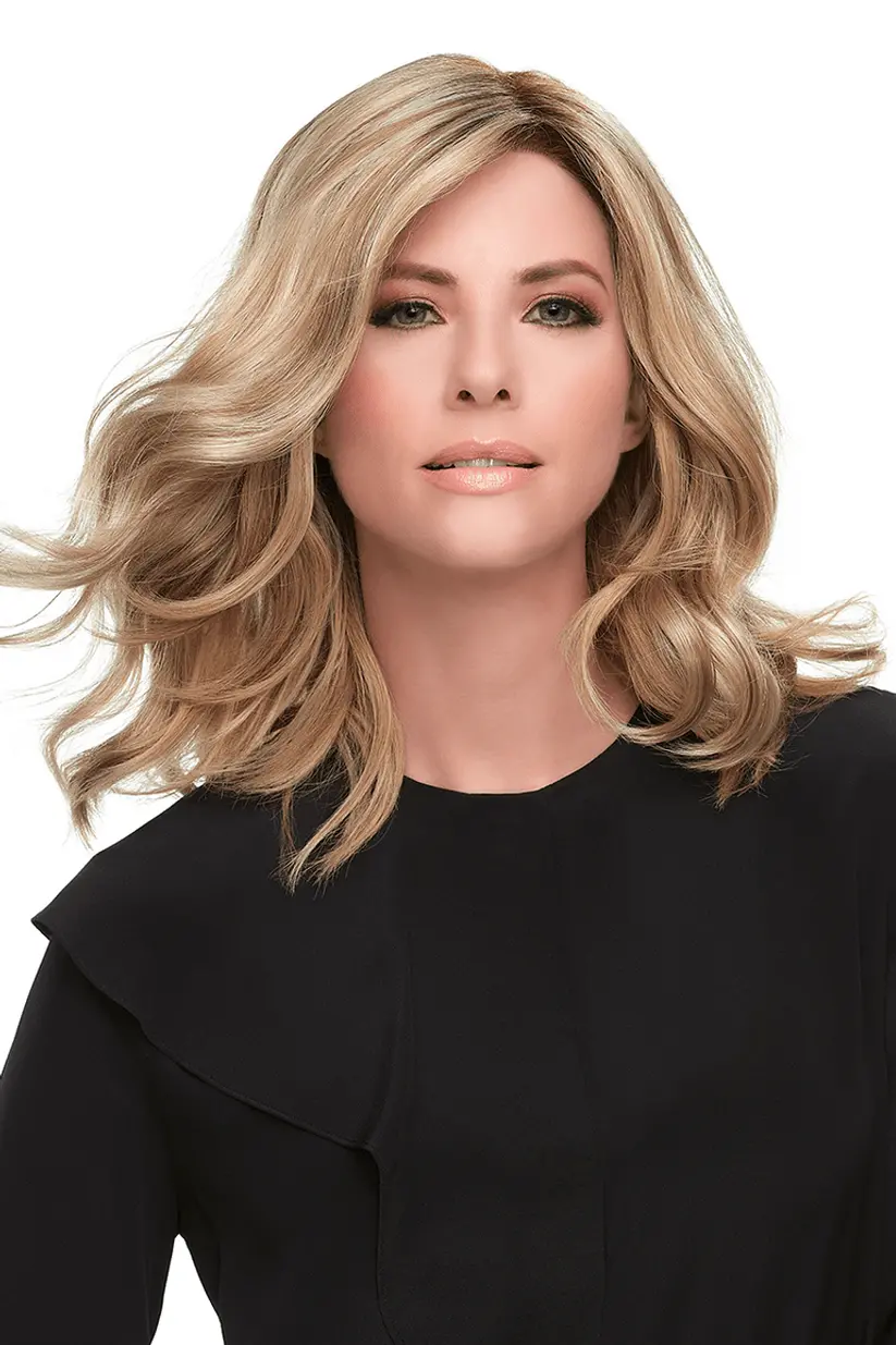 Top Smart Wavy 12" Hair Addition By Jon Renau | Synthetic Lace Front Hair Topper 1