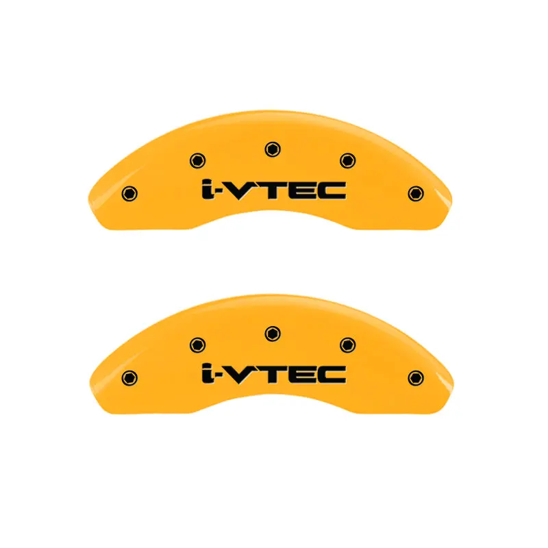 Mgp Engraved Caliper Covers – I-Vtec Yellow Finish With Black Accent, Front & Rear 1