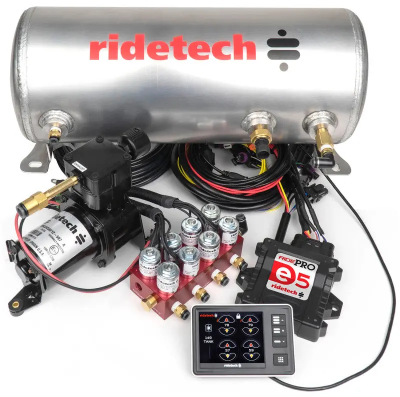 Ridetech Ridepro E5 Air Suspension Control Kit With 3-Gallon Tank And Single Compressor 1