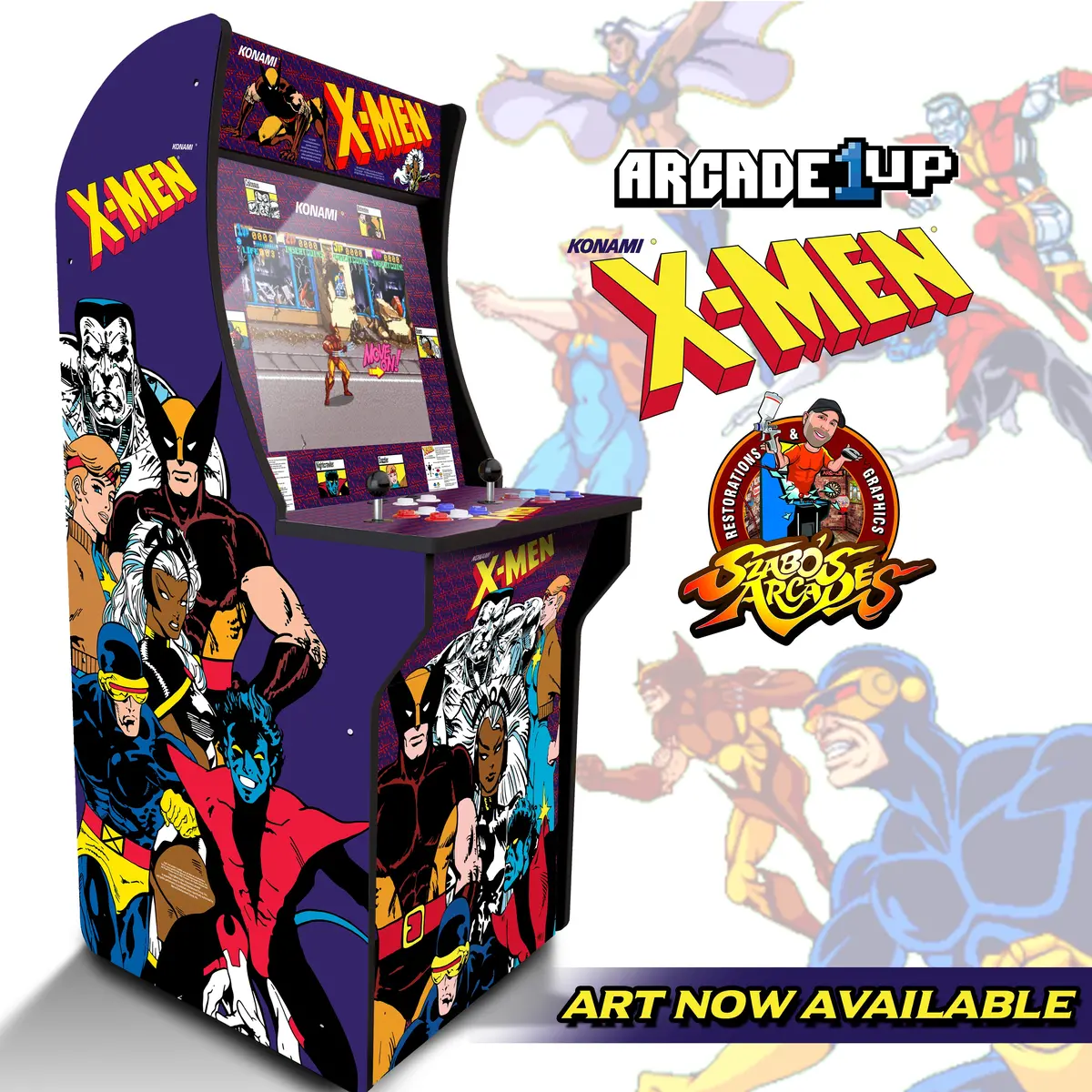 Arcade 1Up- Xmen Art Kit 1