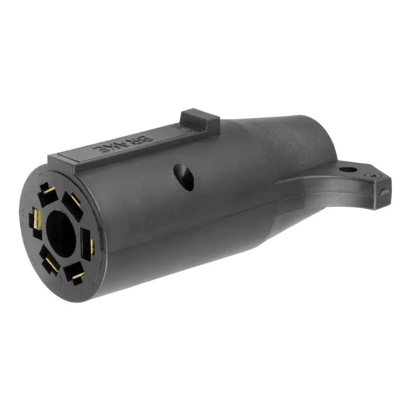 Curt 7-Pin Rv Blade To 6-Pin Round Trailer Adapter With Center Pin Brake Output 1