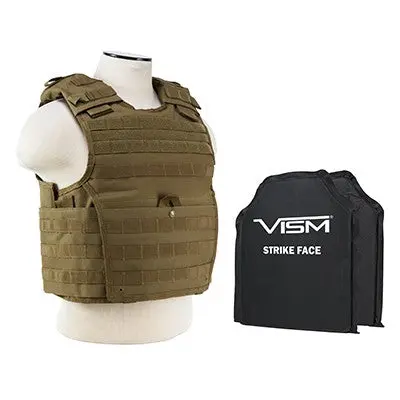 Ncstar Expert Plate Carrier Vest With 10"X12" Level Iiia Shooter's Cut 2X Soft Ballistic Panels 1