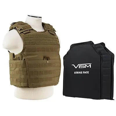Ncstar Expert Plate Carrier Vest With 11"X14" Level Iiia Shooter's Cut 2X Soft Ballistic Panels 1