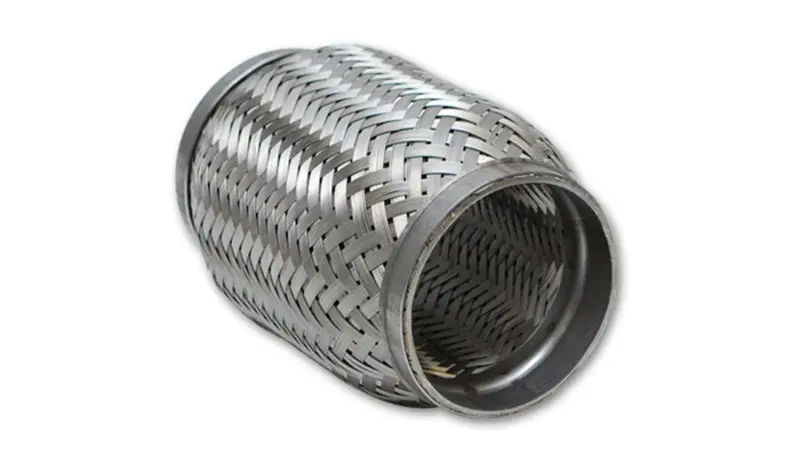 Vibrant Stainless Steel Flex Coupling With Inner Braid Liner – 2.5" I/O, 4" Flex Length 1