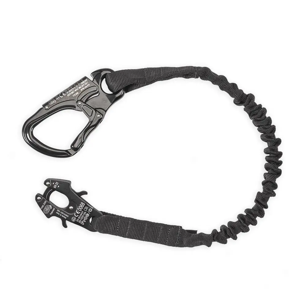 Chase Tactical 26″ Personal Retention Lanyard + Tango Carabiner & Frog Clamp 1