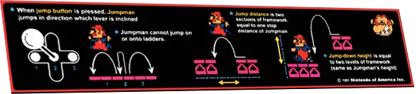 Donkey Kong Instruction Decal 1