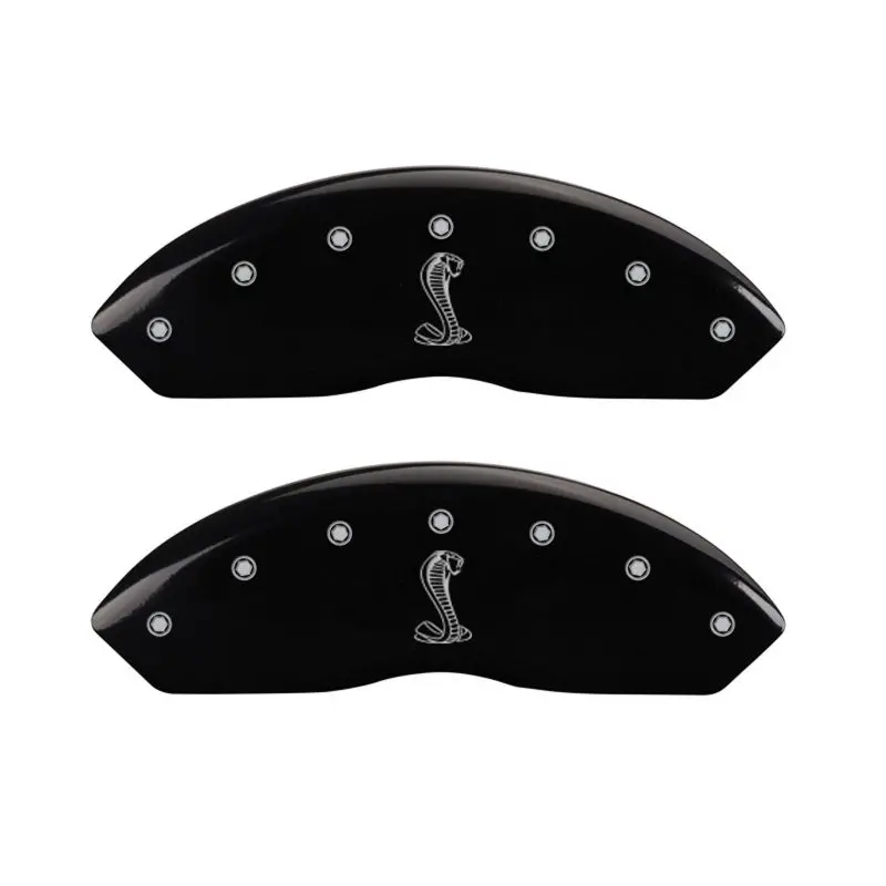 Mgp Engraved 4-Piston Caliper Covers – Tiffany Snake Design In Black With Silver Accents 1
