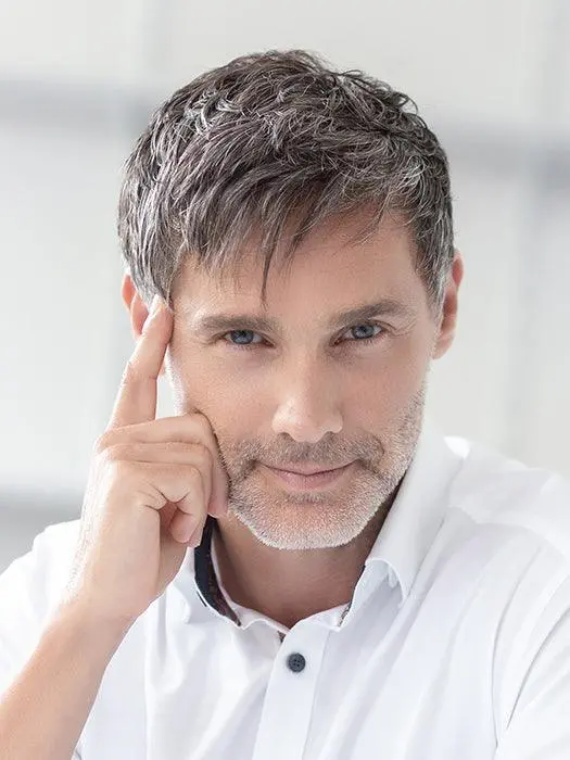 Jason Men's Wig By Ellen Wille | Men's Heat Friendly Synthetic System 1