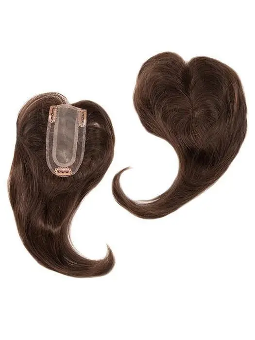 Add On Part Topper By Envy | Heat Friendly/Human Hair Blend Hairpiece (Monofilament Base) | Clearance Sale 1
