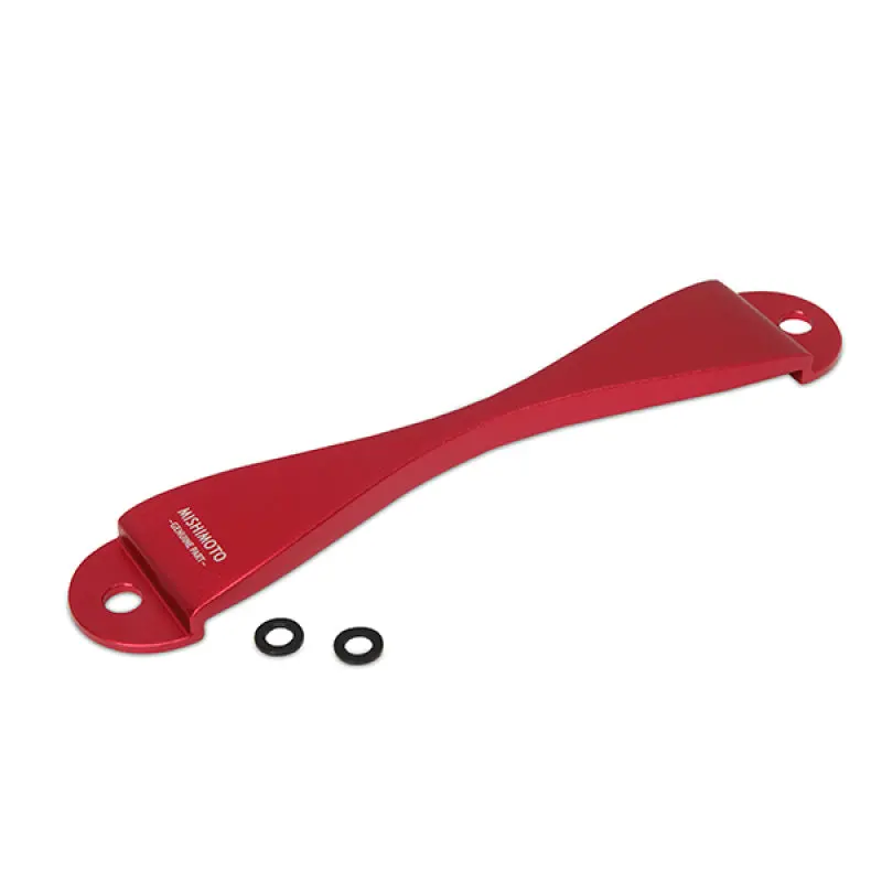 Mishimoto Cnc-Machined Battery Tie-Down – Red Anodized Aluminum, Fits Subaru Platforms 1