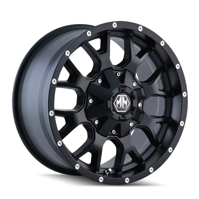 Mayhem Warrior 20X9 Matte Black Wheel – 6X120 Bolt Pattern, 18Mm Offset, 78.1Mm Hub Bore 1