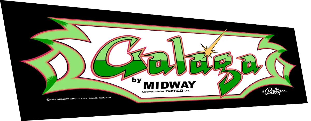 Galaga Marquee  (Full Size Cabinet) 1