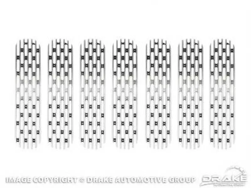 Dv8 Offroad Polished Grille Inserts For 2007–2018 Jeep Jk Wrangler 1