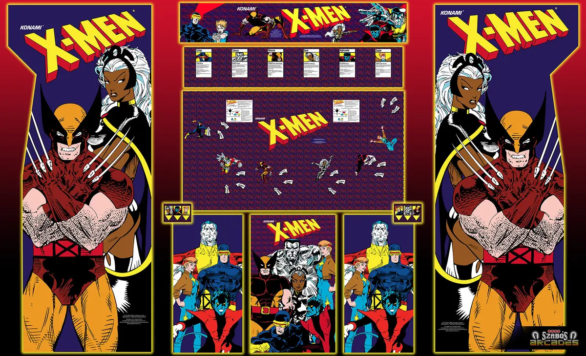 Xmen 6 Player Full Art Kit Set. 1