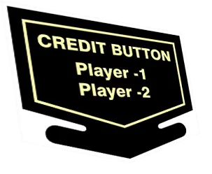 Nintendo Credit Free Play Button Decal 1
