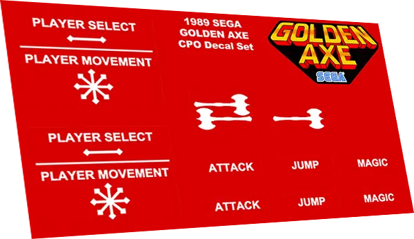 Golden Axe Overlay Decals 1