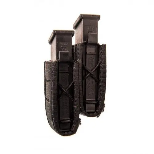 High Speed Gear Duty Staggered Double Pistol Taco Pouch U-Mount 1