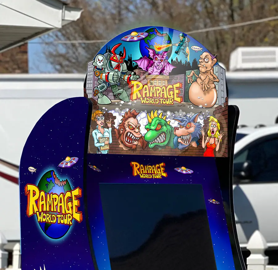 Arcade 1Up Rampage World Tour Topper 1