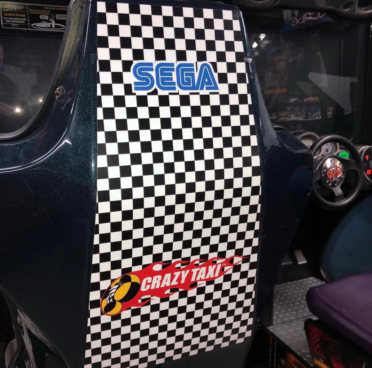 Crazy Taxi Rear Seat Decal 1