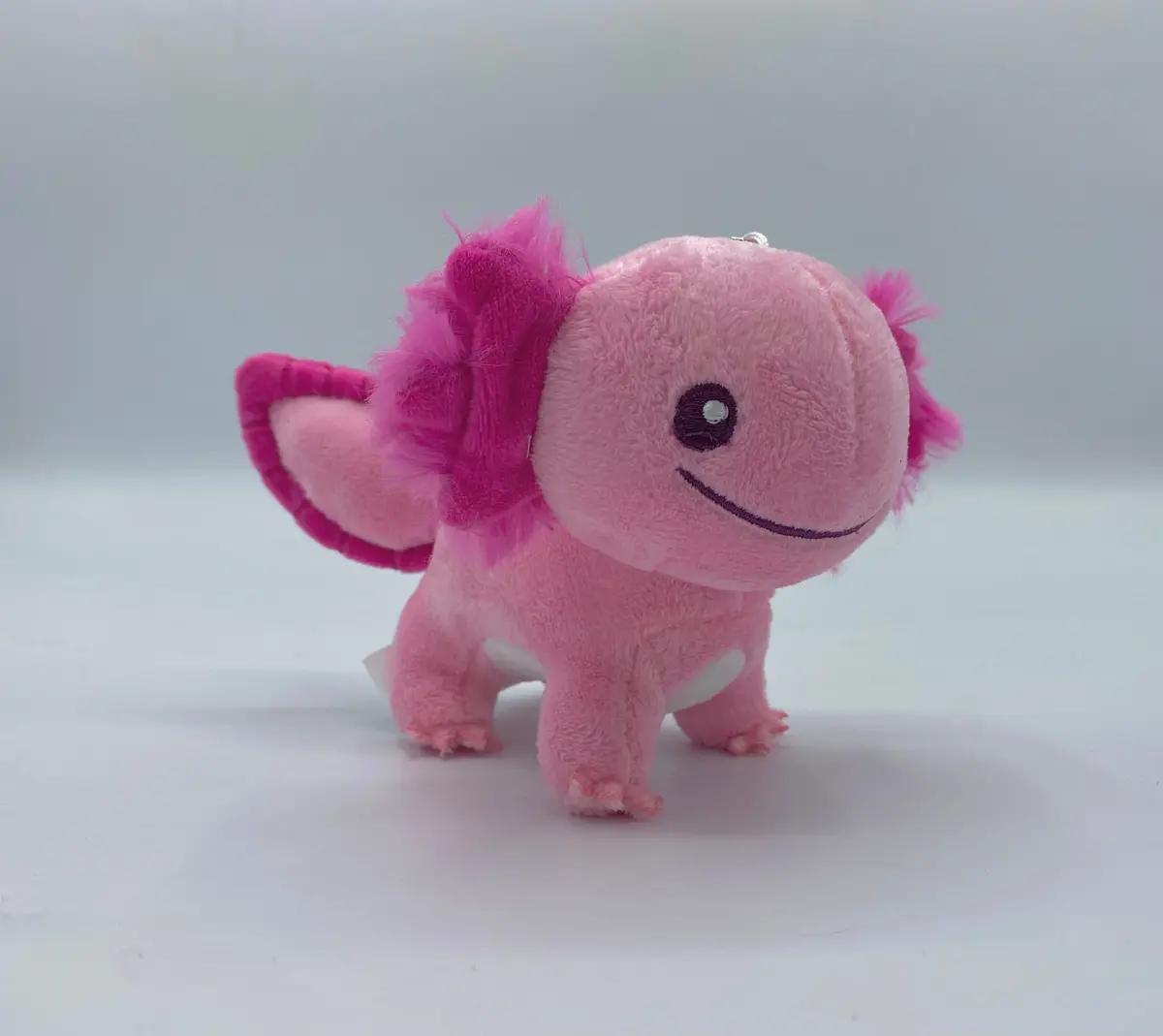 Pink Axolotl Keychain Plush 1