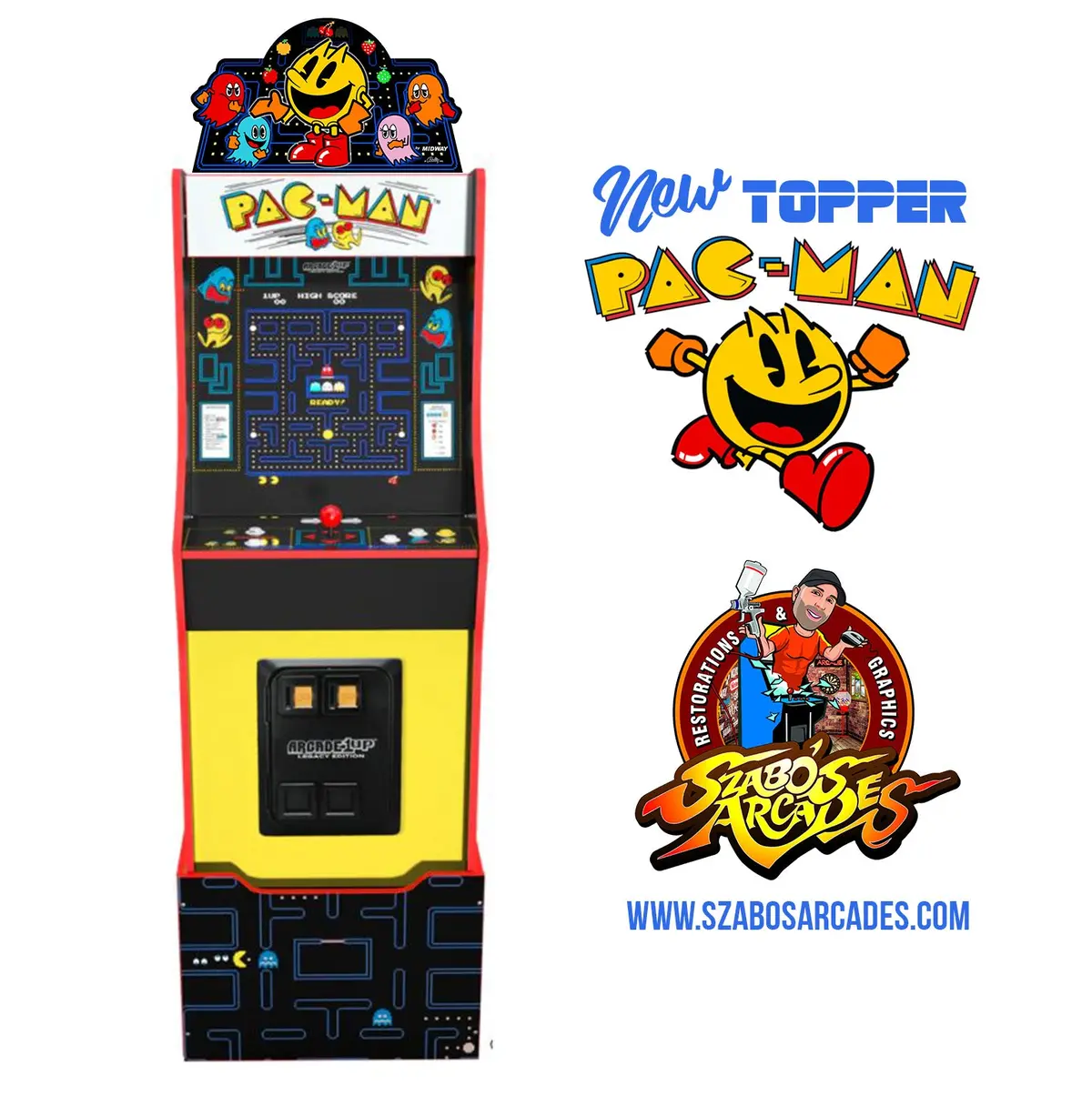 Arcade 1Up Pac Man Topper 1
