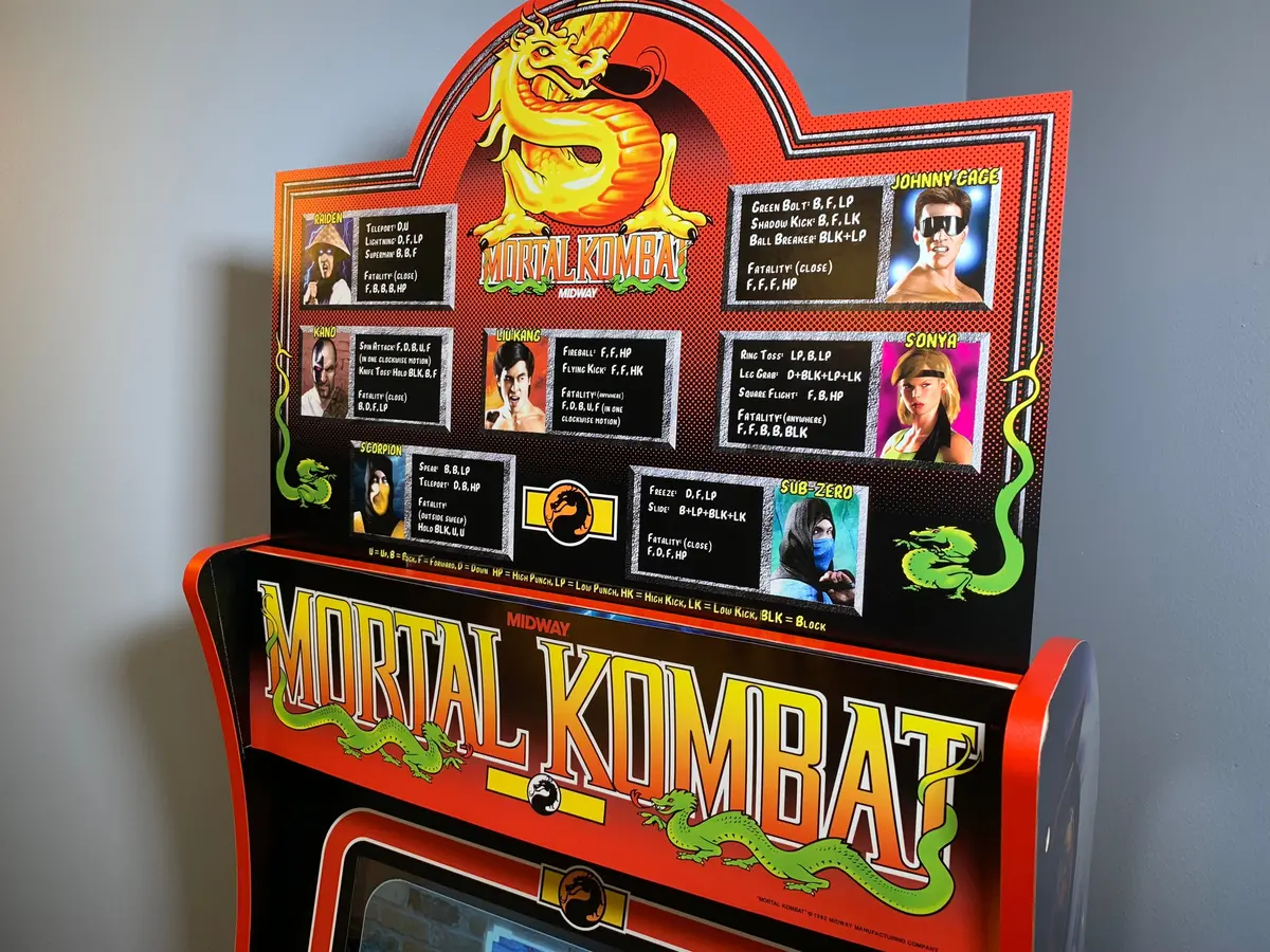 Arcade 1Up Mortal Kombat 1 Topper 1