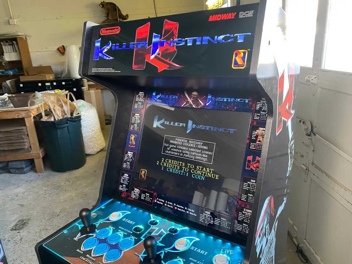 Arcade 1Up Killer Instinct Moves Bezel (I Or 2) 1