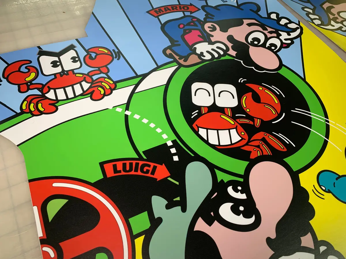 Arcade 1Up Mario Brothers Side Art 1