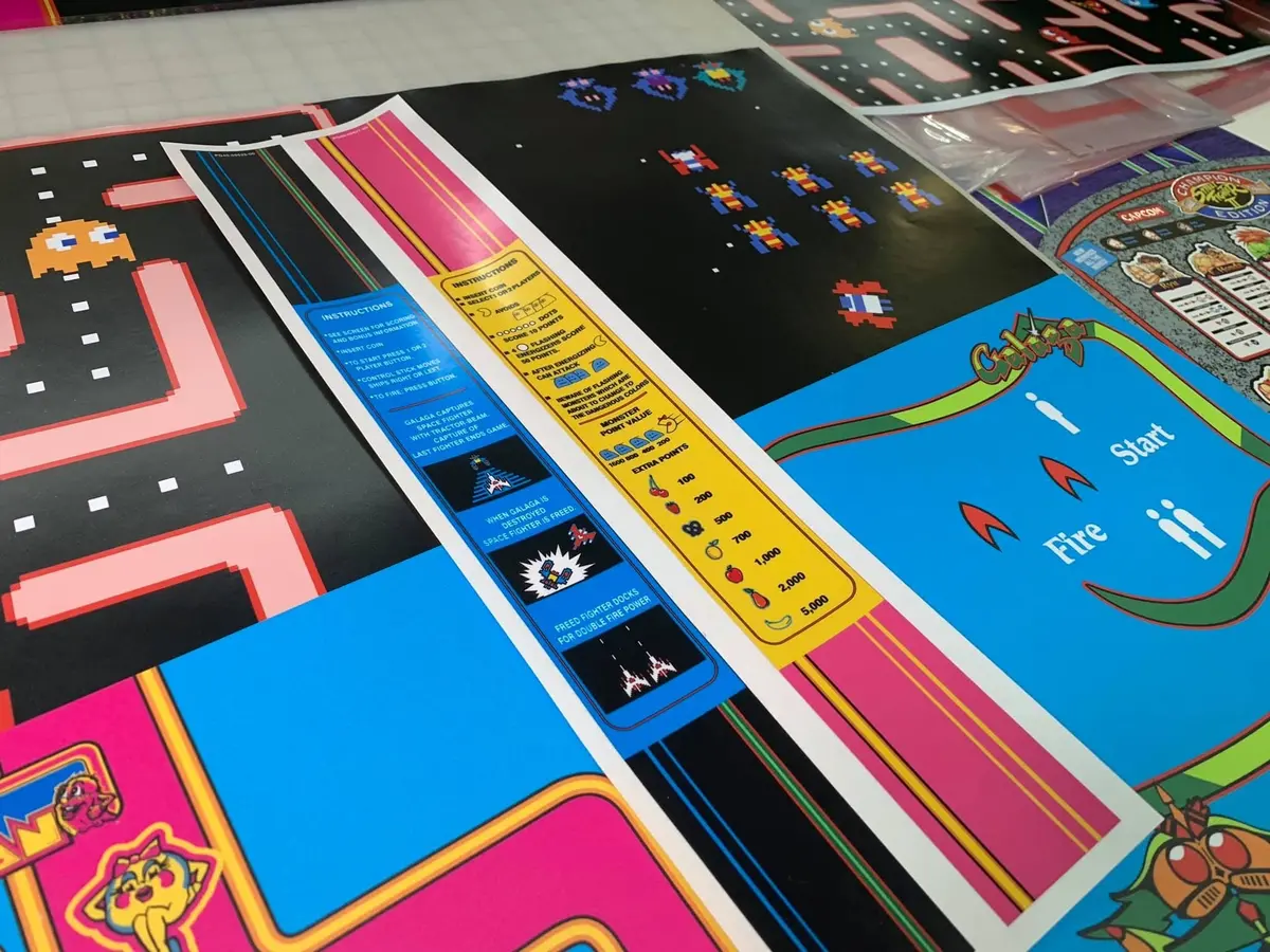 Ms Pacman Anniversary Bezel Decals 1