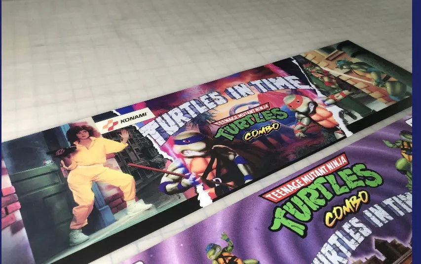 Turtle/ Turtles In Time Combo Marquee  (Full Size Cabinet) 1