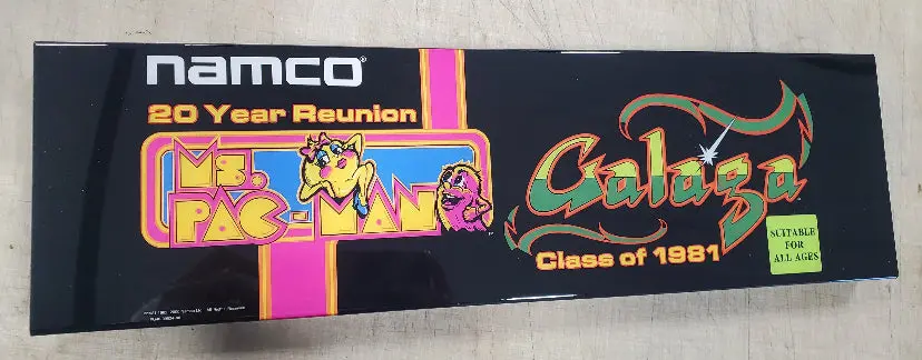 Arcade 1 Up Ms Pacman/Galaga-Deluxe Marquee 1
