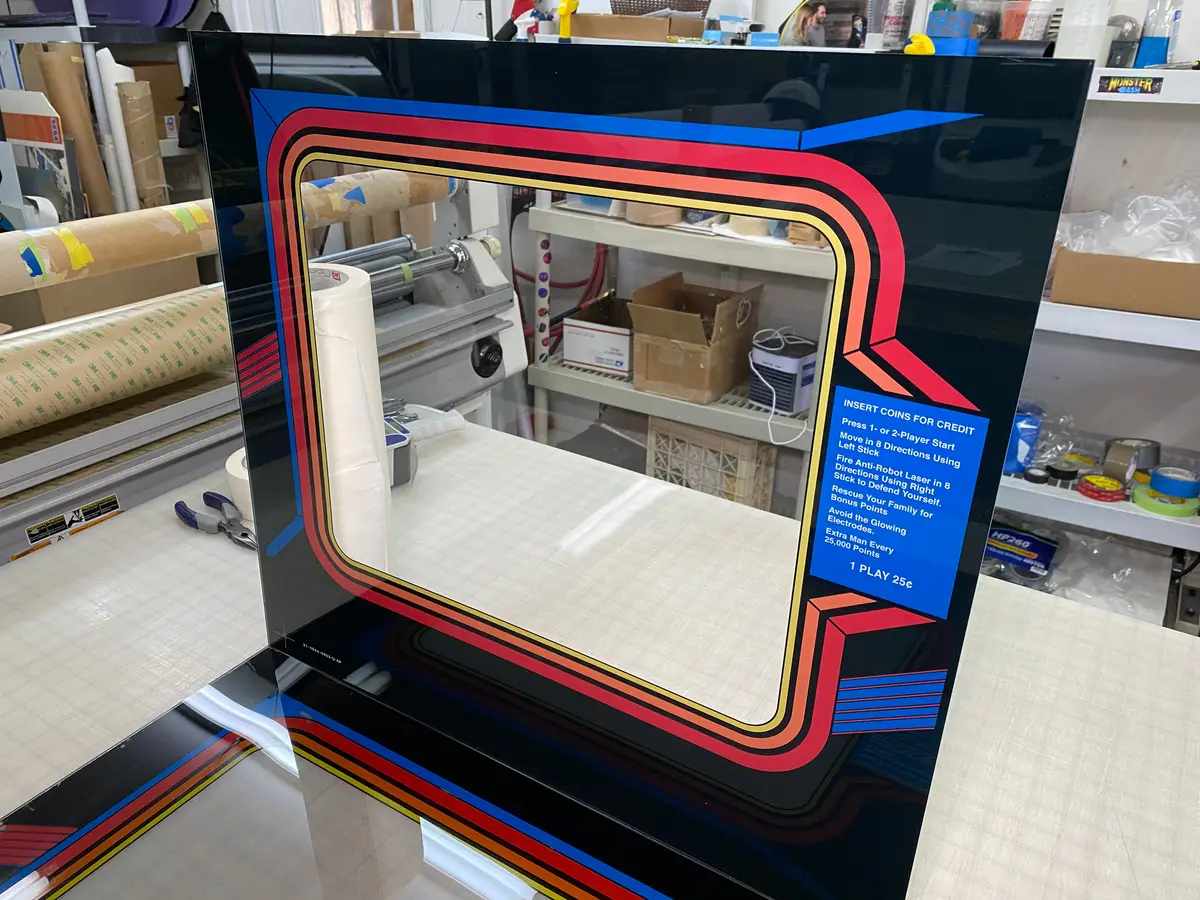 Robotron Reverse Printed Bezel 1