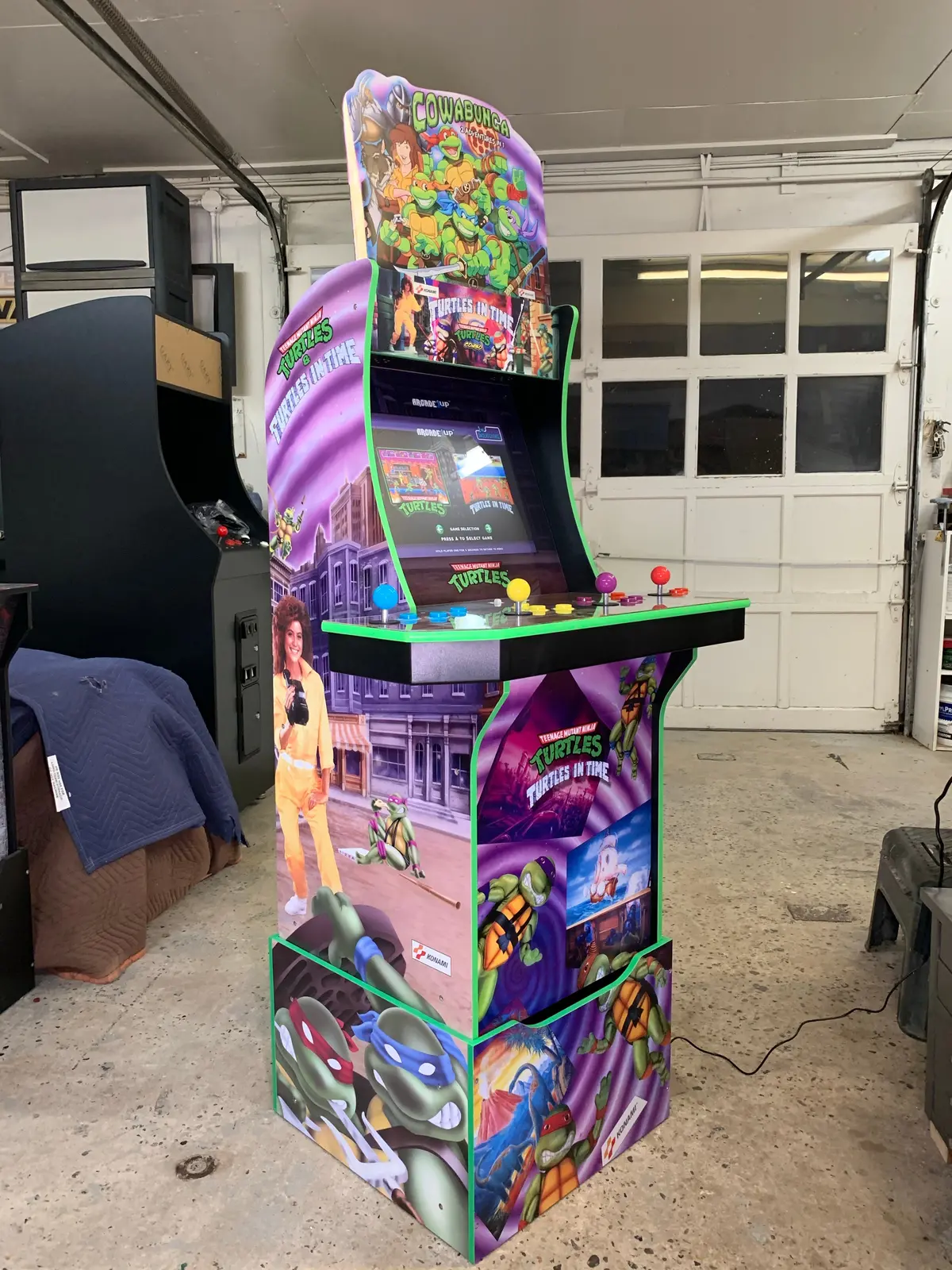 Arcade1up Custom Tmnt And Turtles In Time Combo Art 1