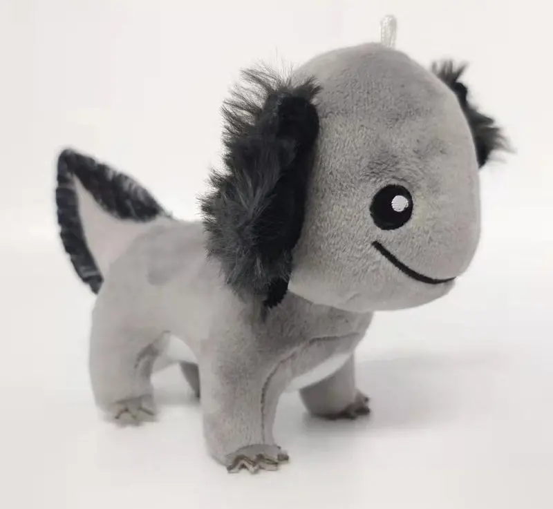 Grey Axolotl Keychain Plush 1