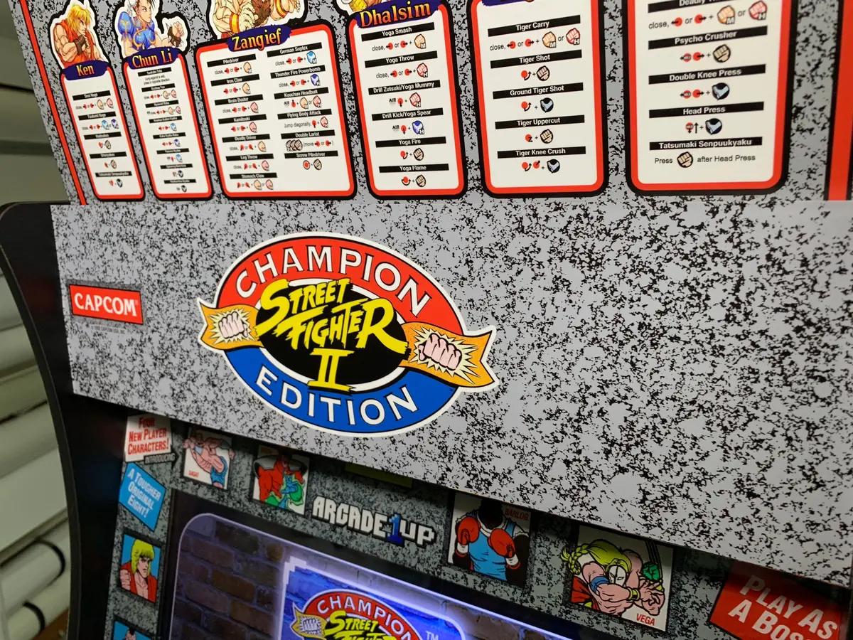 Street Fighter 2 Champion Edition 1Up Marquee 1