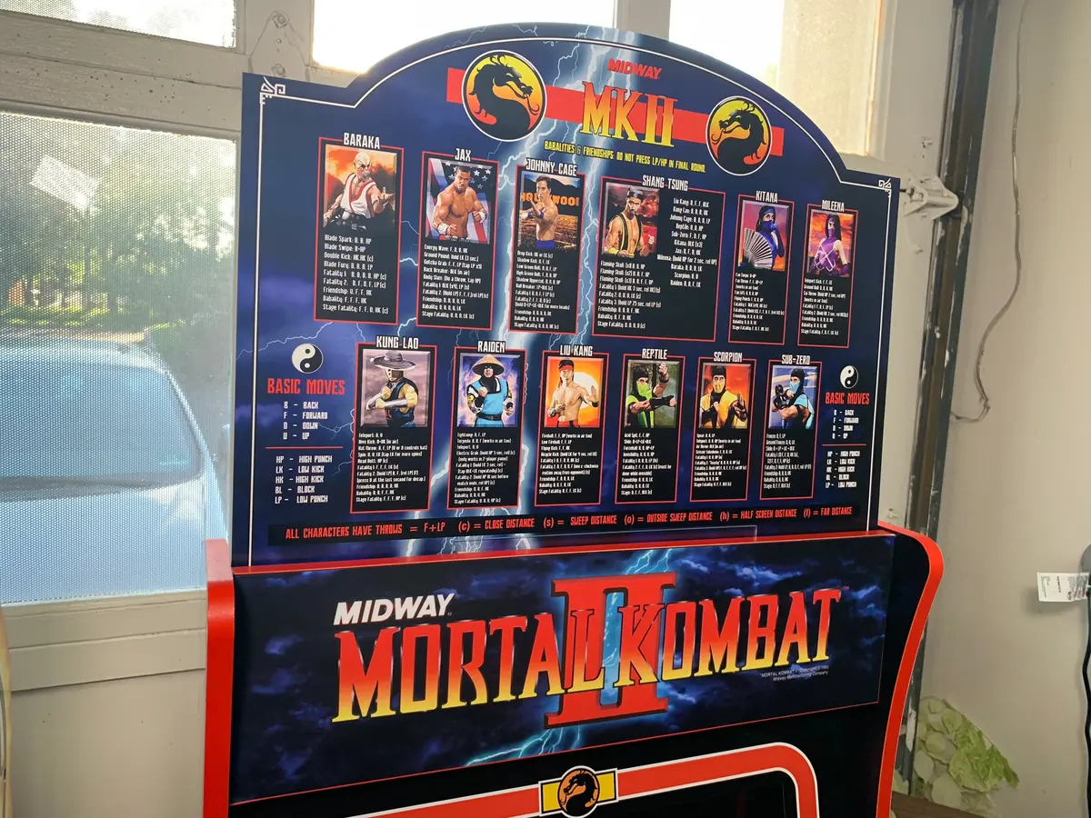 Arcade 1Up Mortal Kombat 2 Topper 1