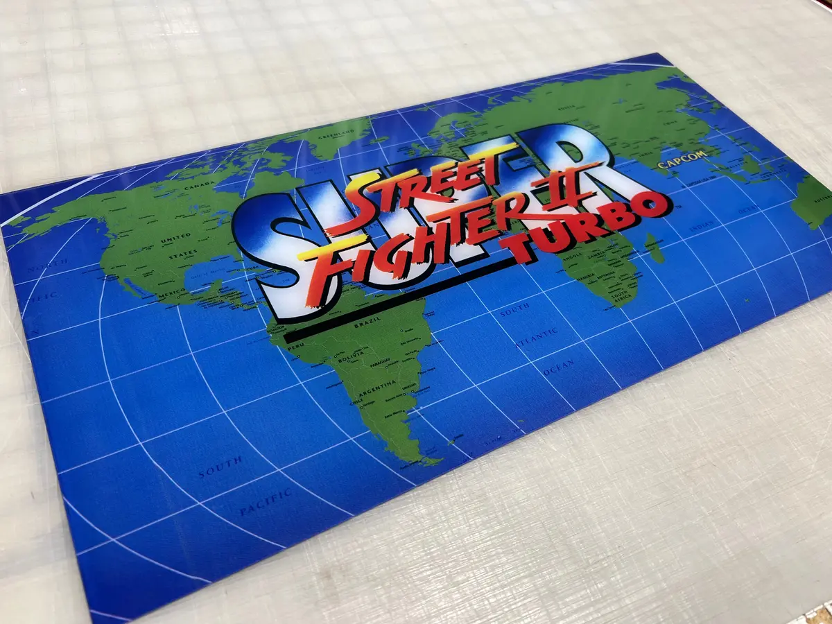 Arcade 1Up Big Blue Super Street Fighter 2 Turbo Marquee 1