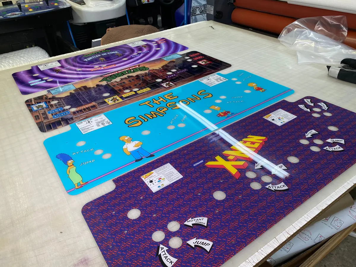 Konami Mdf Control Panel With Acrylic Overlay 1