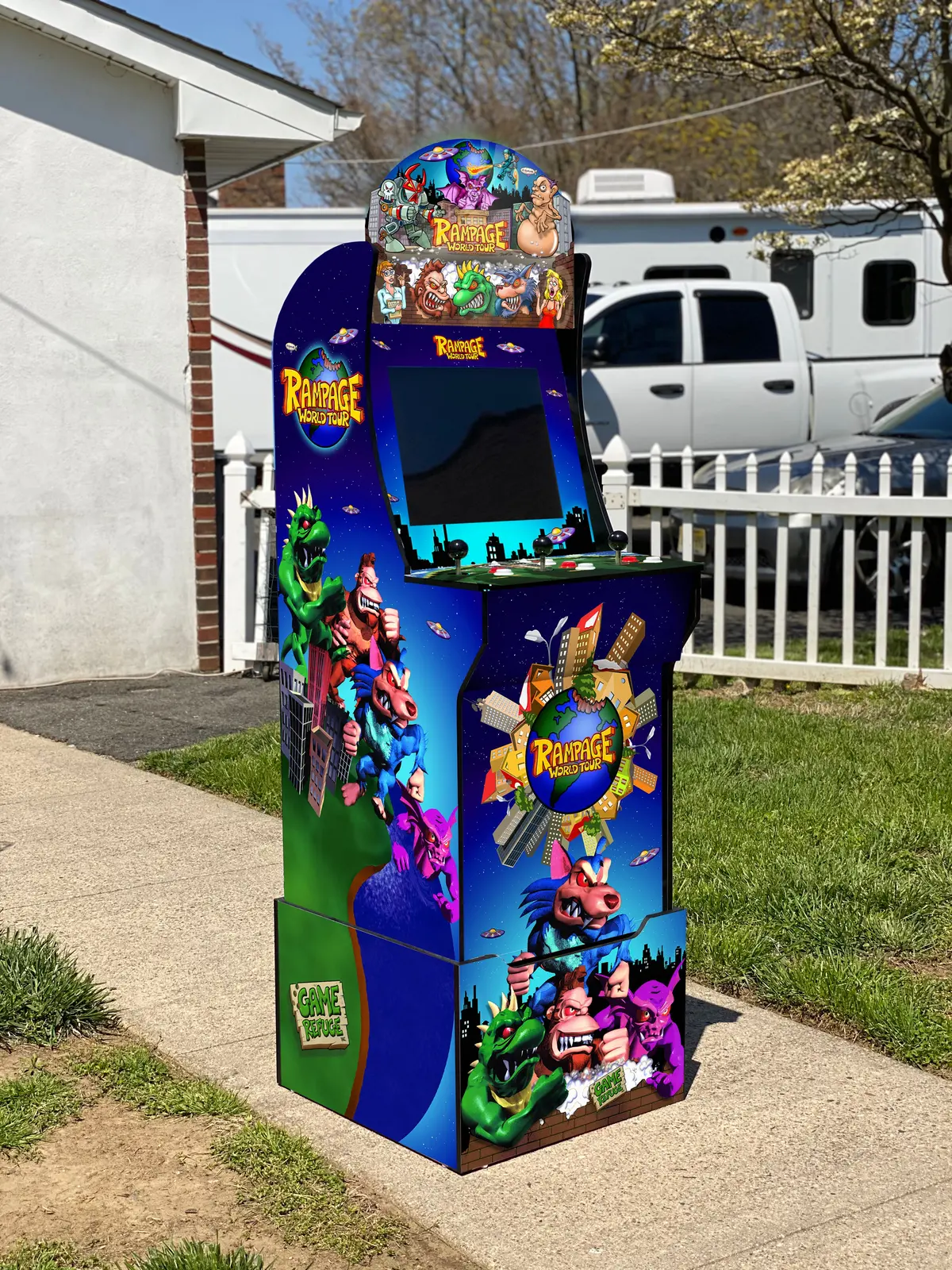 Arcade 1 Up Rampage World Tour Full Art Kit 1