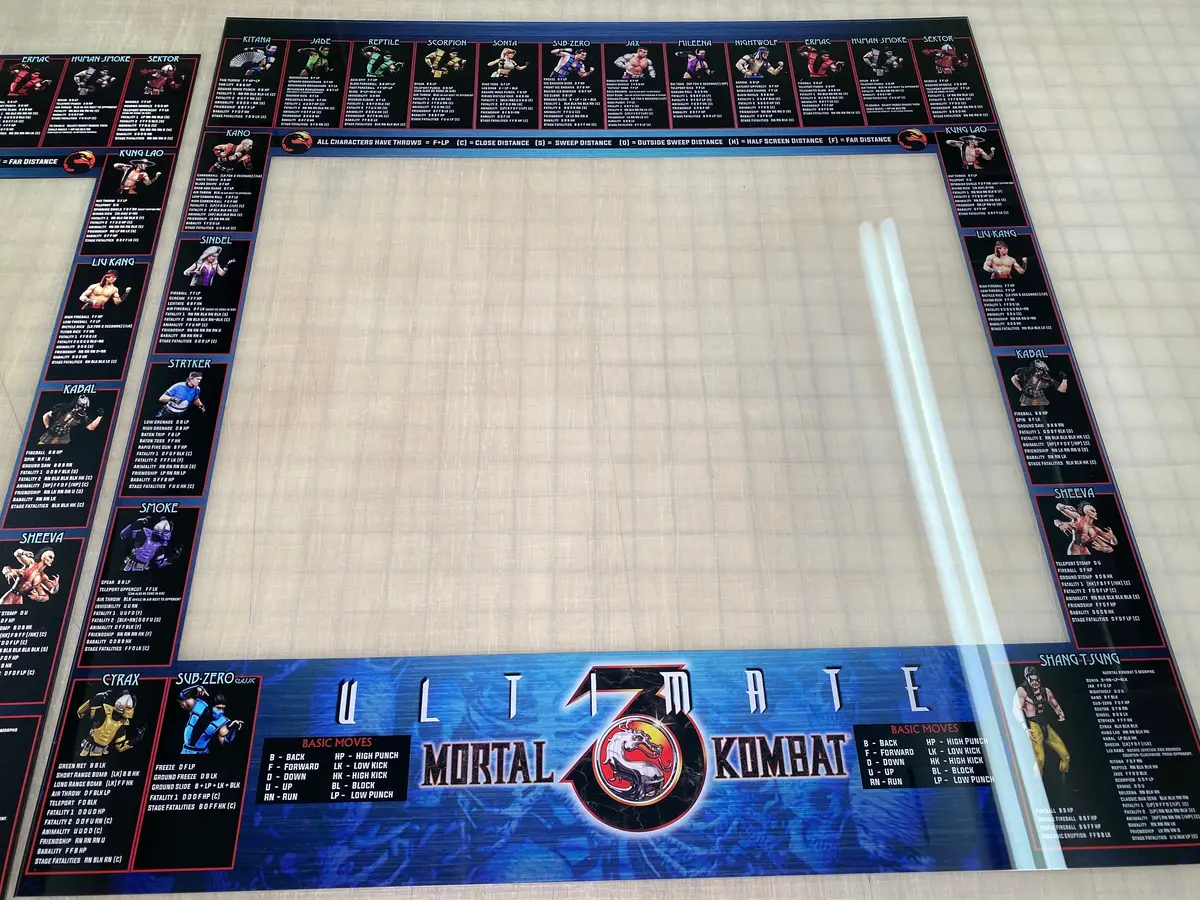 Mortal Kombat 3 Ultimate Bezel Moves List. 1