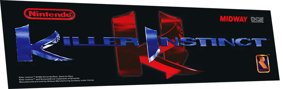 Killer Instinct Marquee  (Full Size Cabinet) 1