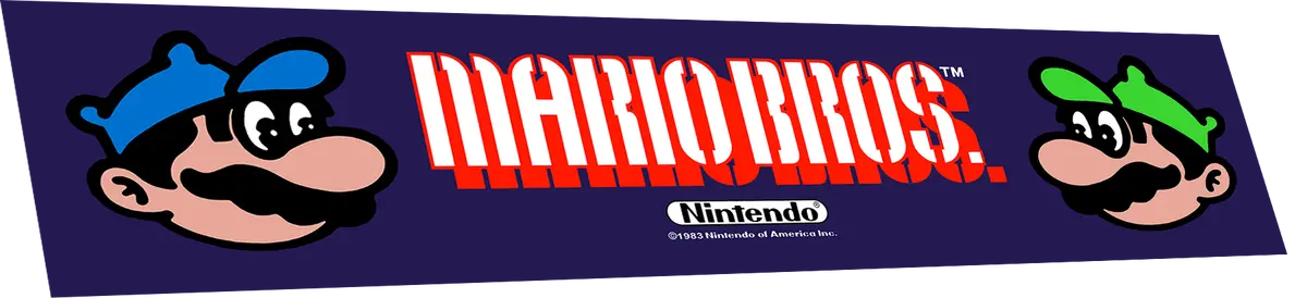 Mario Brothers Marquee (Wide Body) 1