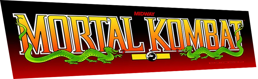 Mortal Kombat I Marquee (Full Size Cabinet) 1