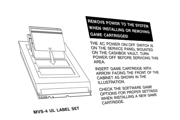 Neo Geo Mvs-4 Cp Label 1