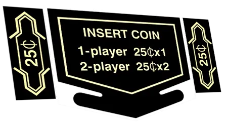Nintendo Coin Door Decal Set 1