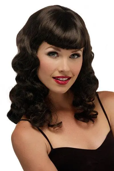 Pinup Traditional Cap Synthetic Costume Wig – Classic Retro Style 1
